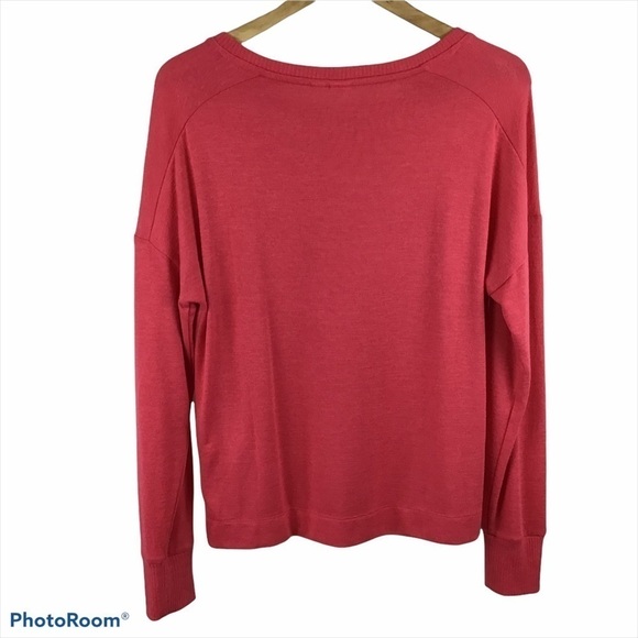 GAP Long Sleeve Softspun Rosehip Boatneck Top - Picture 2 of 7